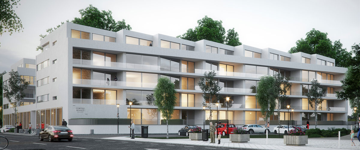 Cortile Bianco - ein modernes und stilsicheres Neubauprojekt der Castello AG